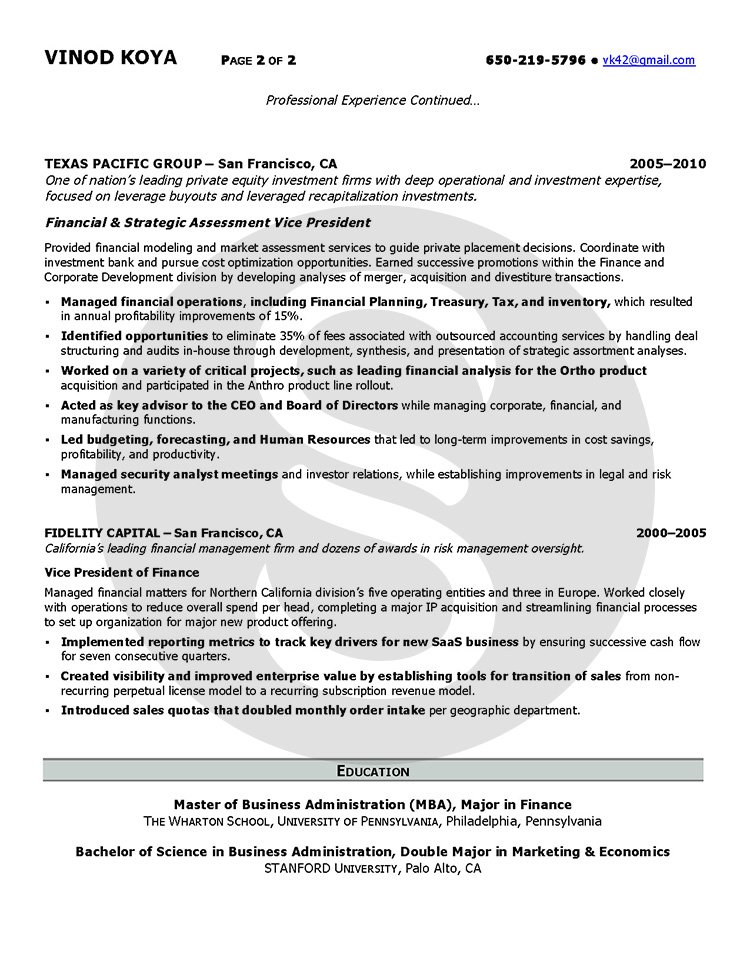 resume example